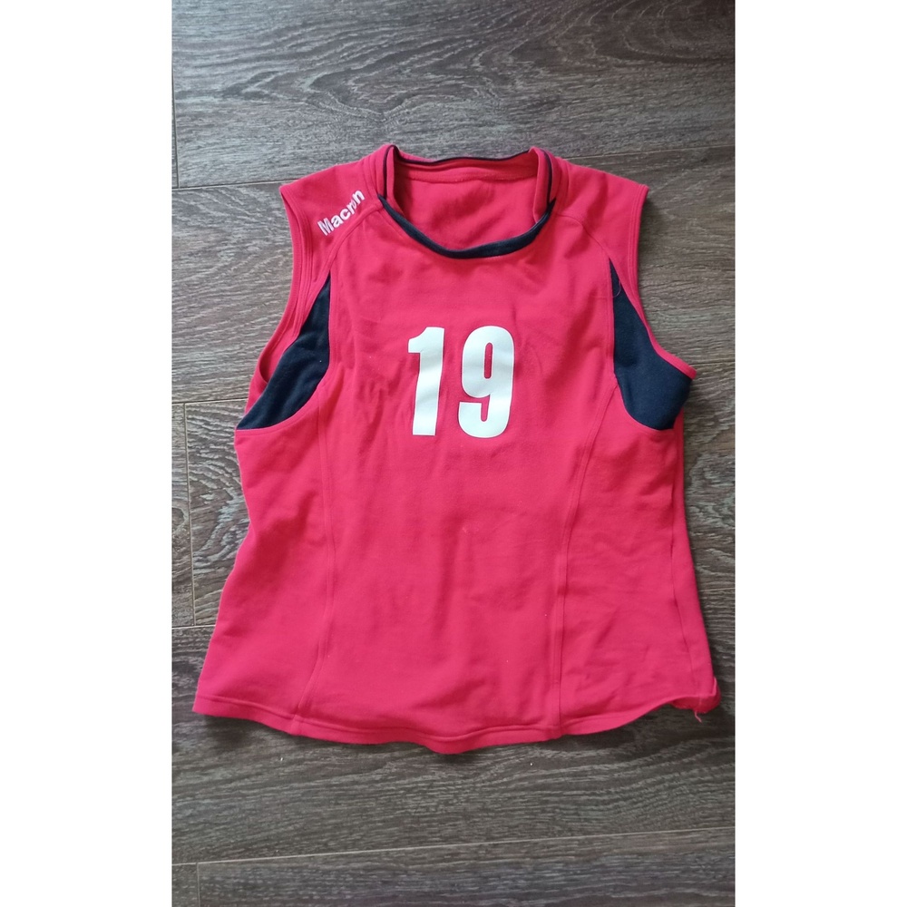 Jersey Women's Red Sleeveless, Number graphic